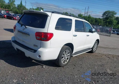 2012 Toyota Sequoia Limited 5.7L V8 из США, поврежденный, VIN 5TDJY5G12CS069153